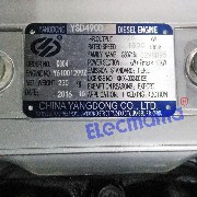Yangdong YSD490D diesel engine nameplate