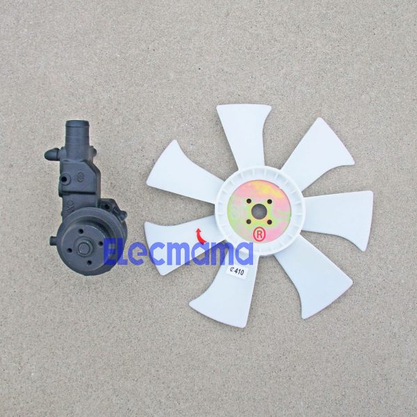 Yangdong YSD490ZLD cooling fan and water pump -4