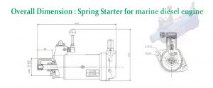 HS-1 spring starter overall dimension
