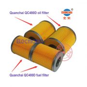 Quanchai QC480D oil filter and fuel filter -1