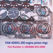 FAW 4DW91-29D engine piston rings 1004BBB-B5G-0000